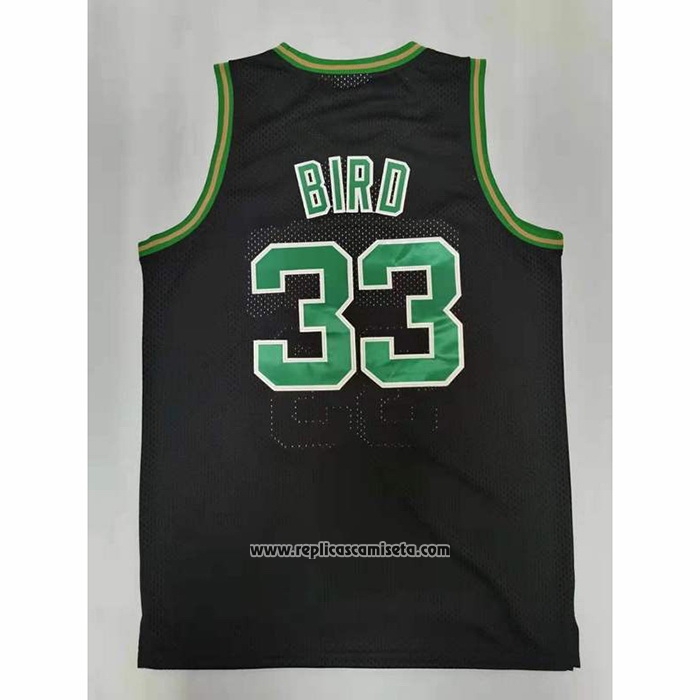 Camiseta Boston Celtics Larry Bird #33 Mitchell & Ness 1985-86 Negro
